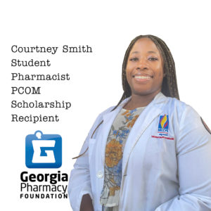 “My name is Courtney Smith, PCOM student pharmacist. As I continue to pursue my goals,  more so than ever during such challenging times, I am empowered to help make a difference in the world of healthcare through service. 